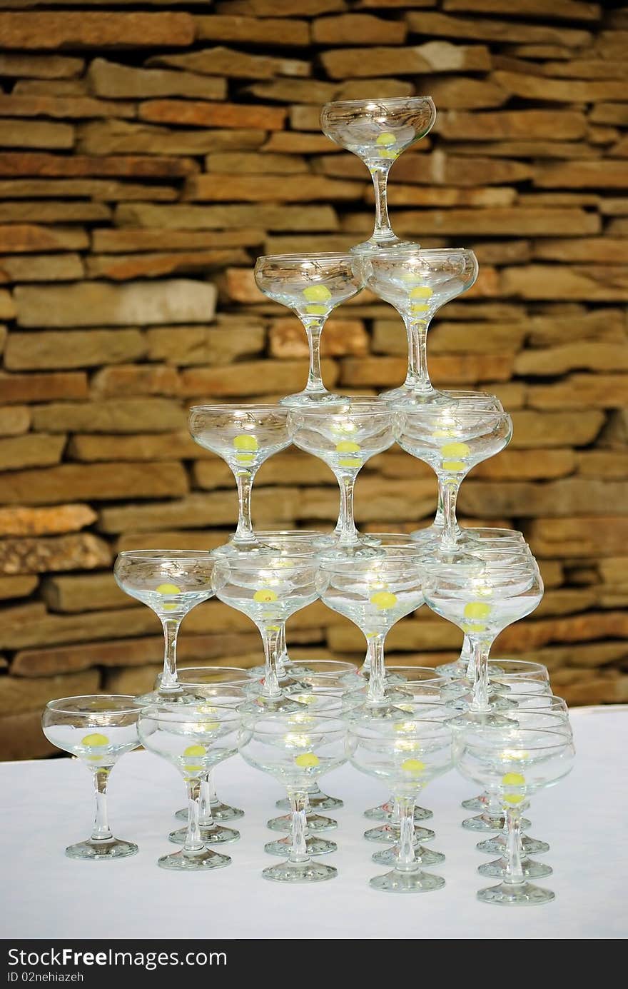 Pyramid From Glasses