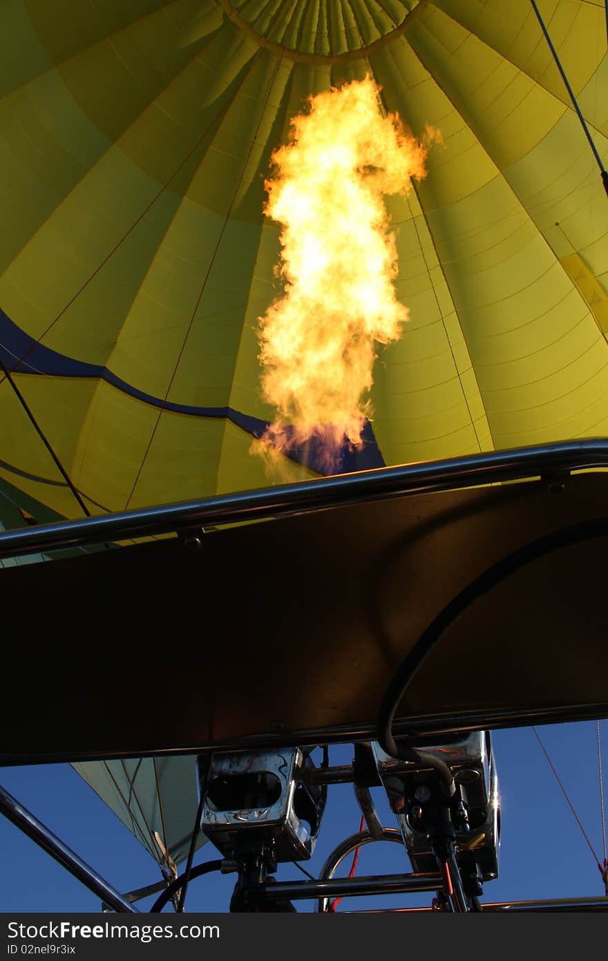 Hot Air Balloon Fire Blast