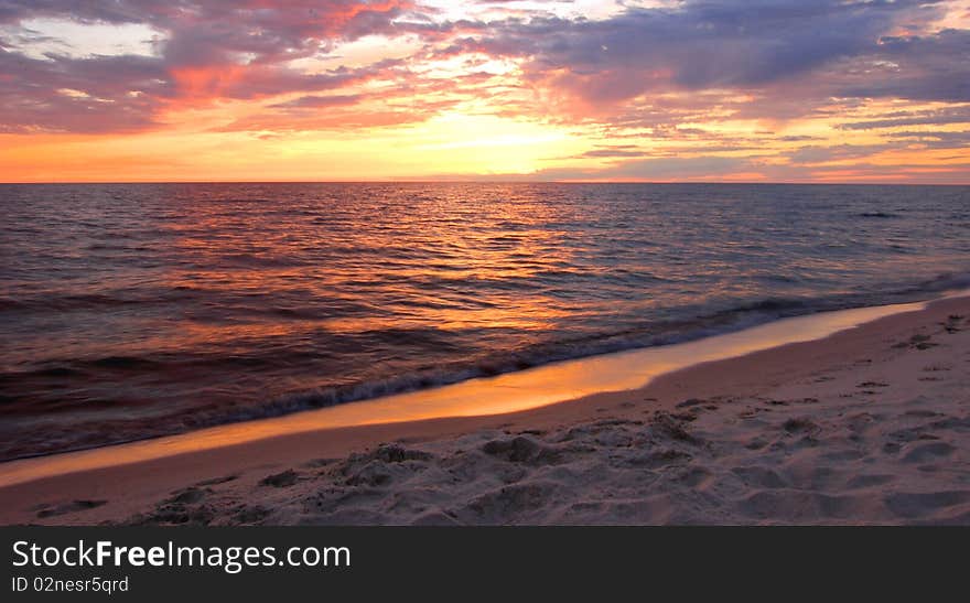 Sunset On The Beach