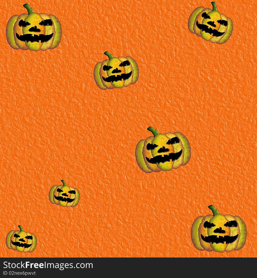 Grunge Orange Halloween Background