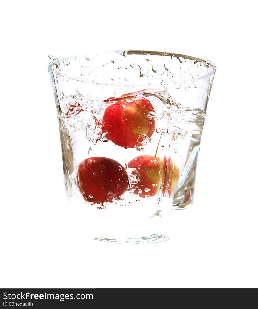 Cherries Are In Glass