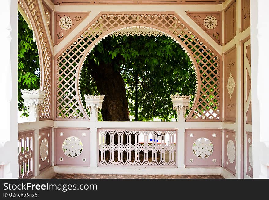 Europe style wooden arched, Ayutthaya Thailand. Europe style wooden arched, Ayutthaya Thailand.