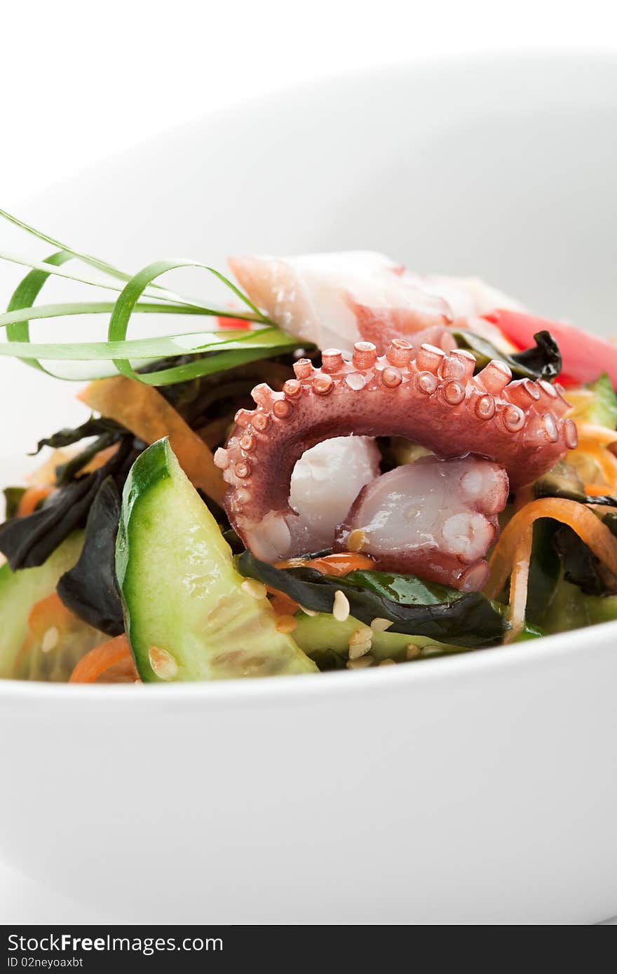 Salad with Octopus and Vegetables. Salad with Octopus and Vegetables