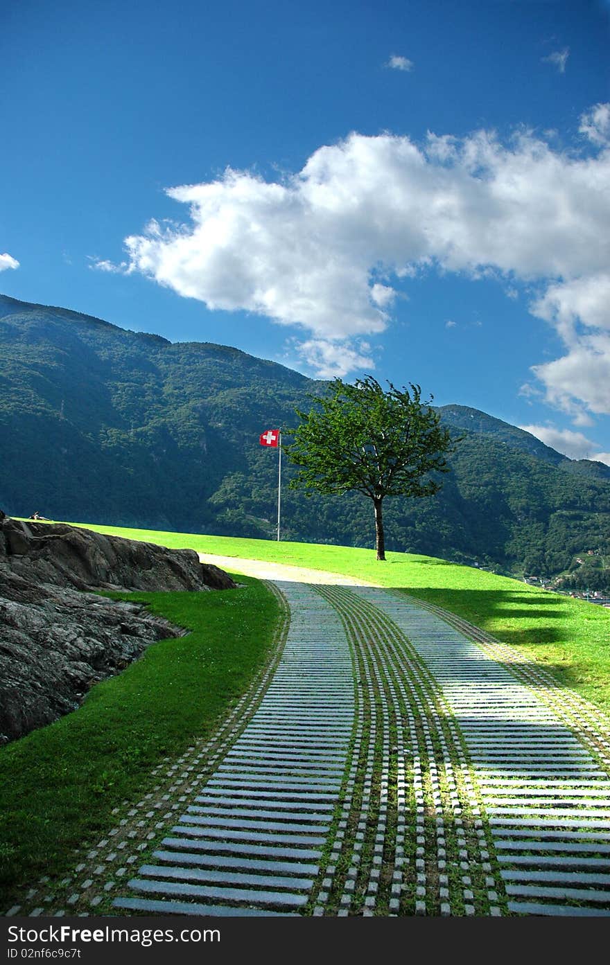 One of the castle of Bellinzona. One of the castle of Bellinzona