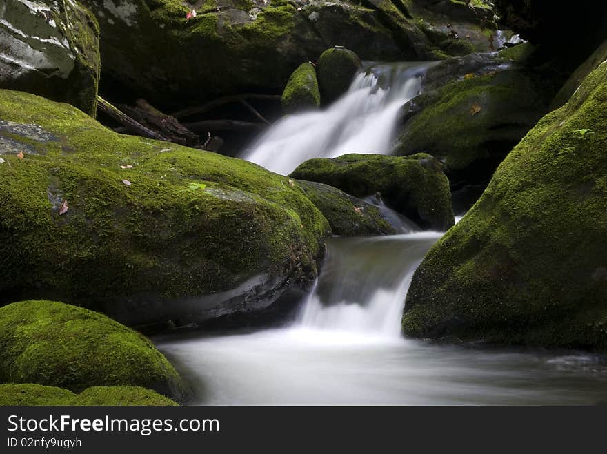 Waterfall in Great Smoky Mountain National Park. Waterfall in Great Smoky Mountain National Park