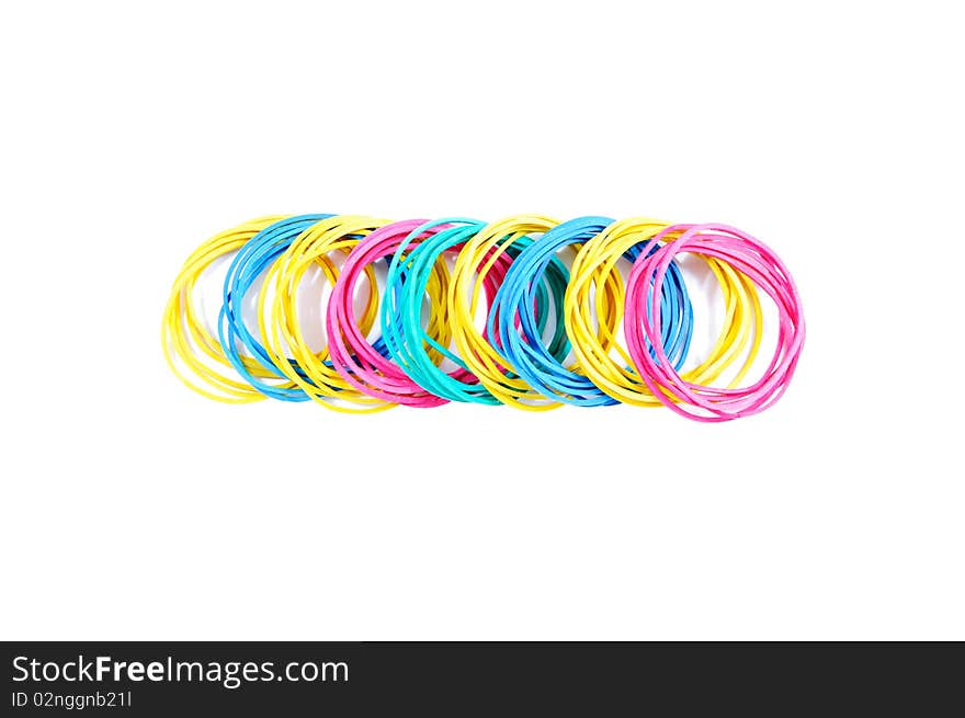 A set of rubber bands