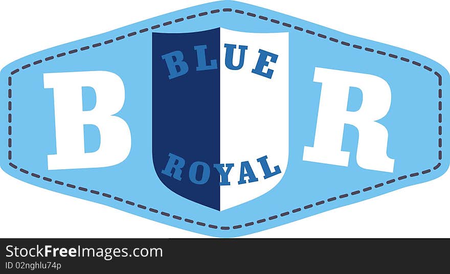 Blue royal patch