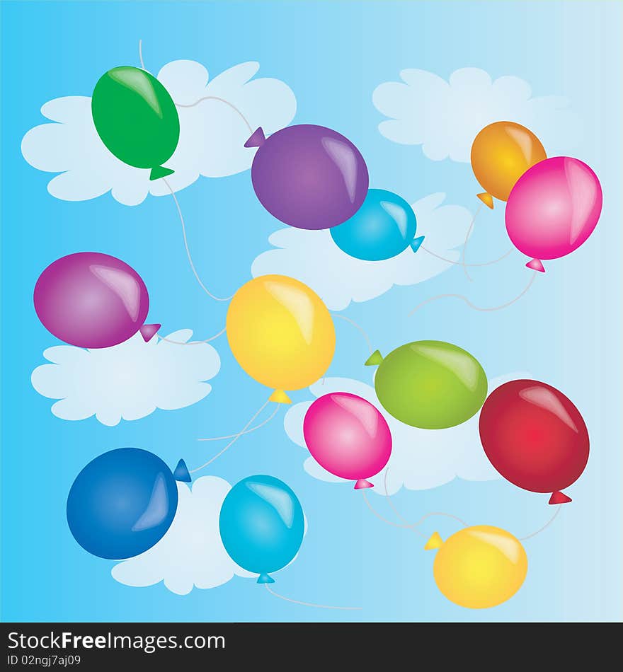 Balloons In Sky