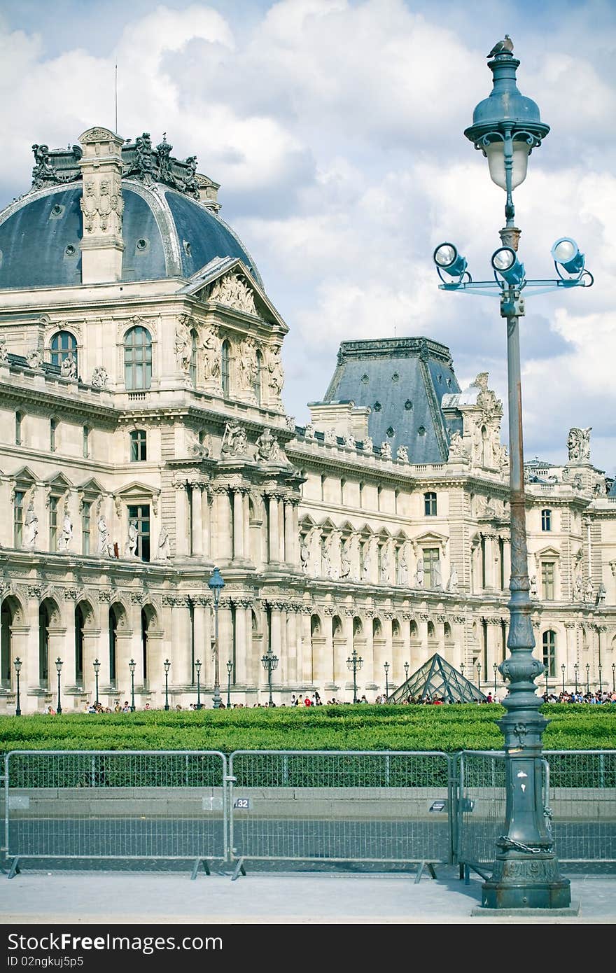 Musem in Paris, toned image. Musem in Paris, toned image