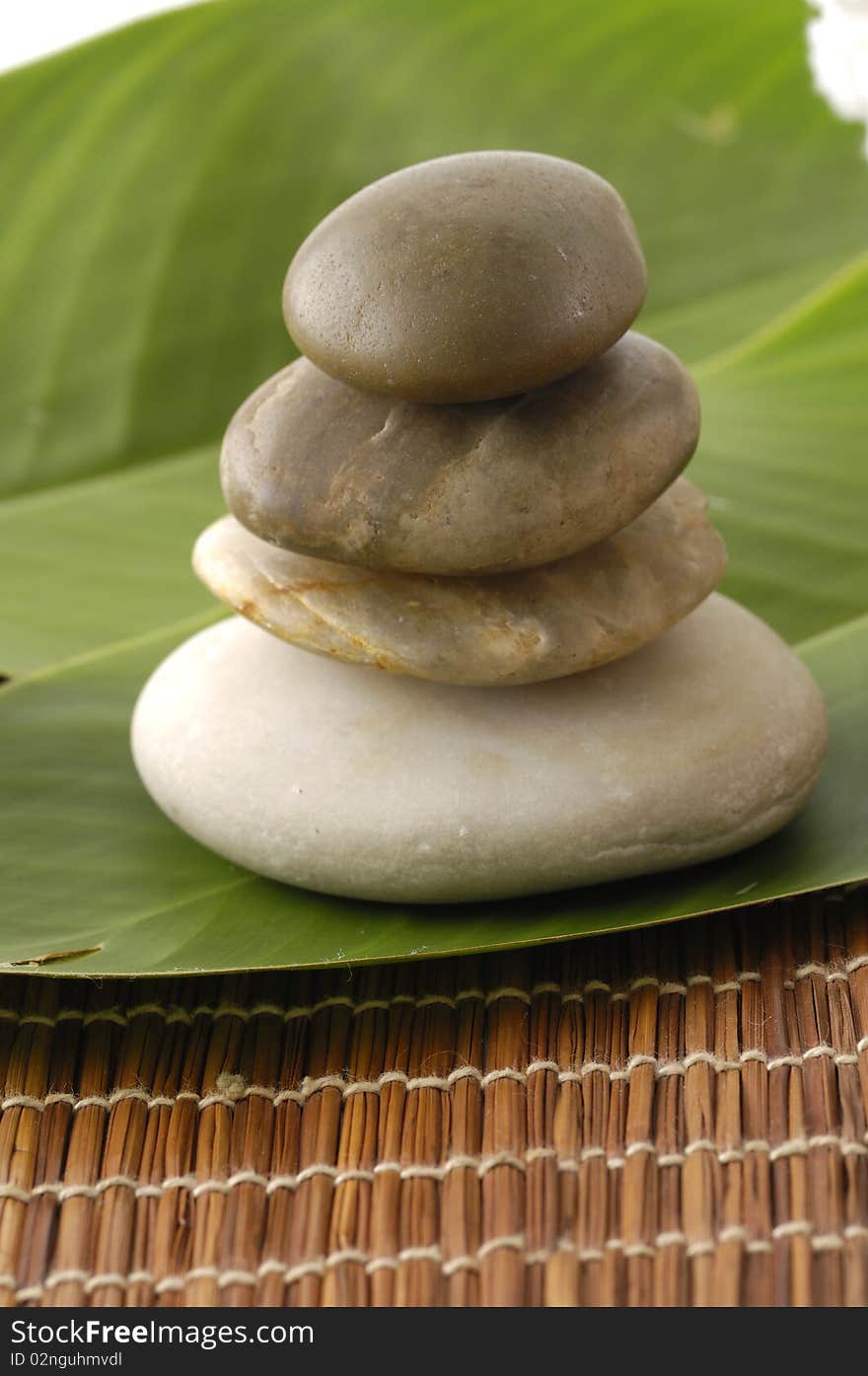 Vertical composition of some stacked stones. Vertical composition of some stacked stones