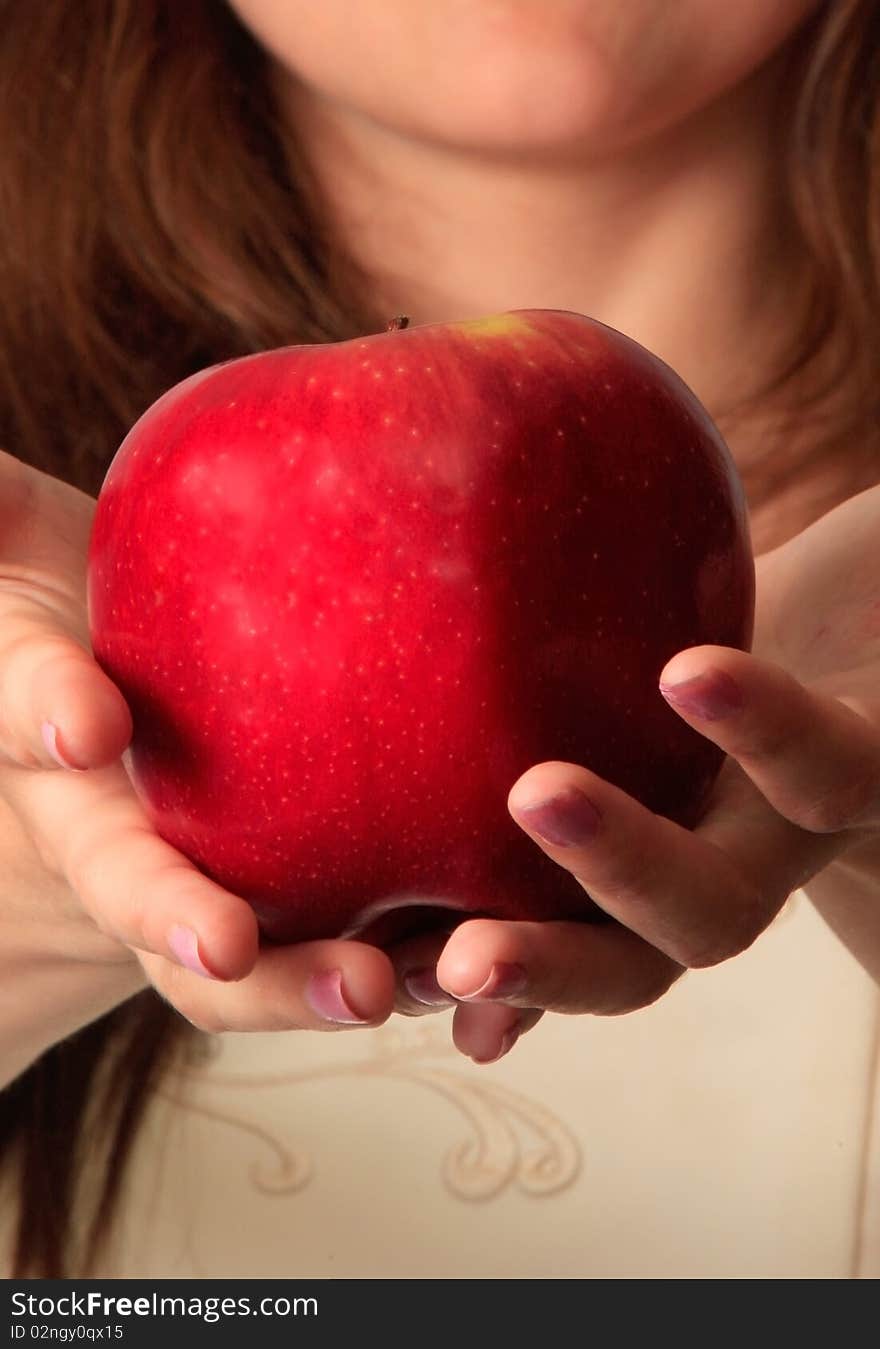 The Girl And An Apple