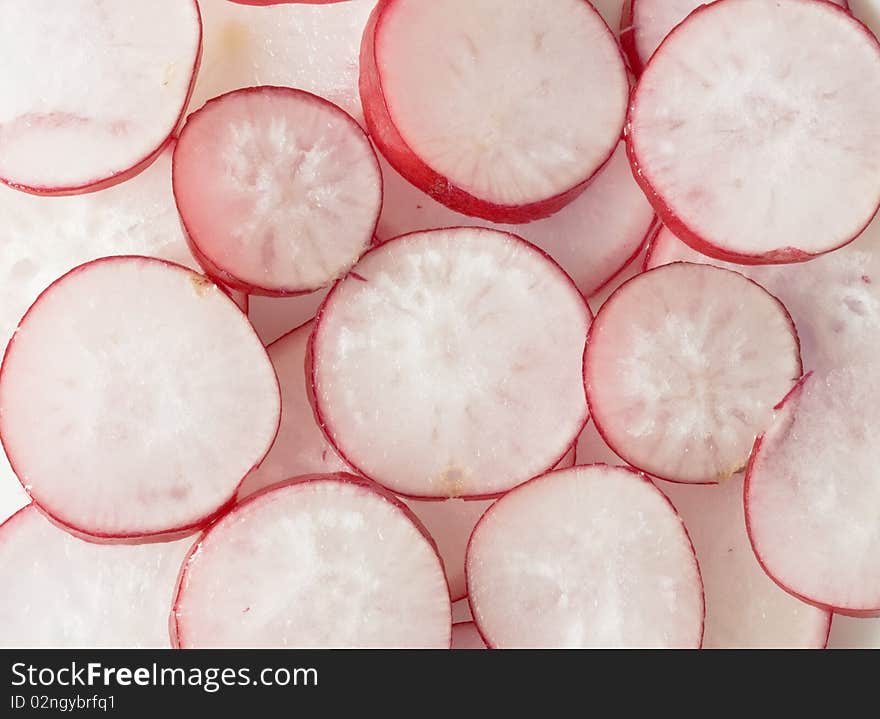 Cut radish