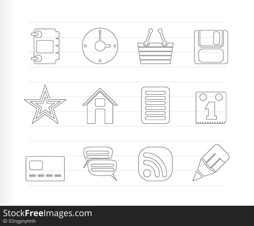 Internet and Website Icons