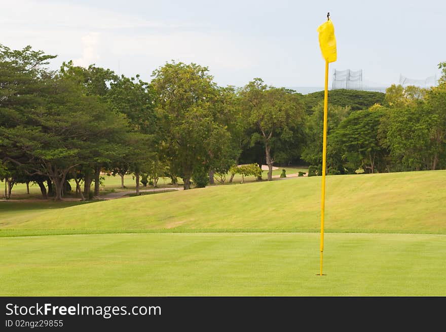 This picture is a golf course in Thailand