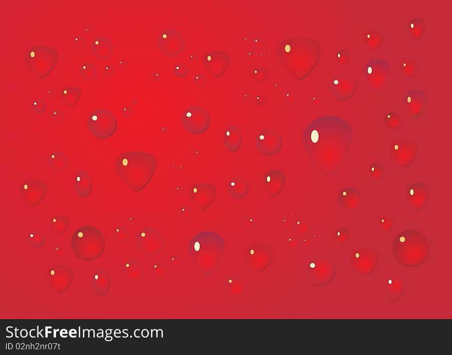 Red drop background