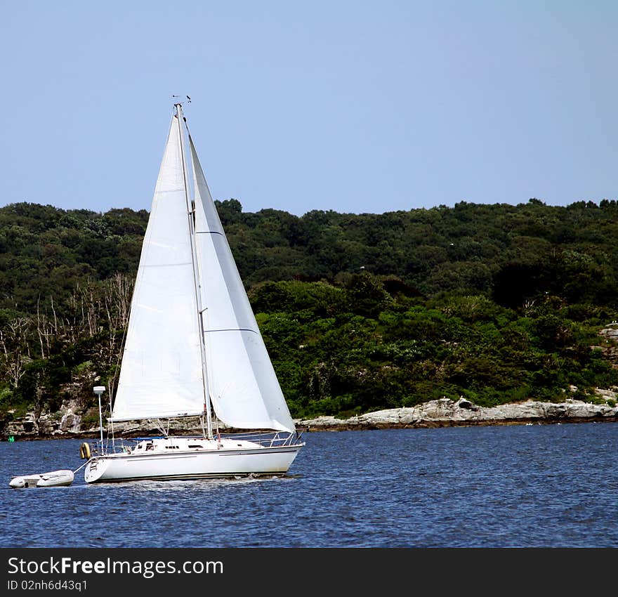 White sailboat