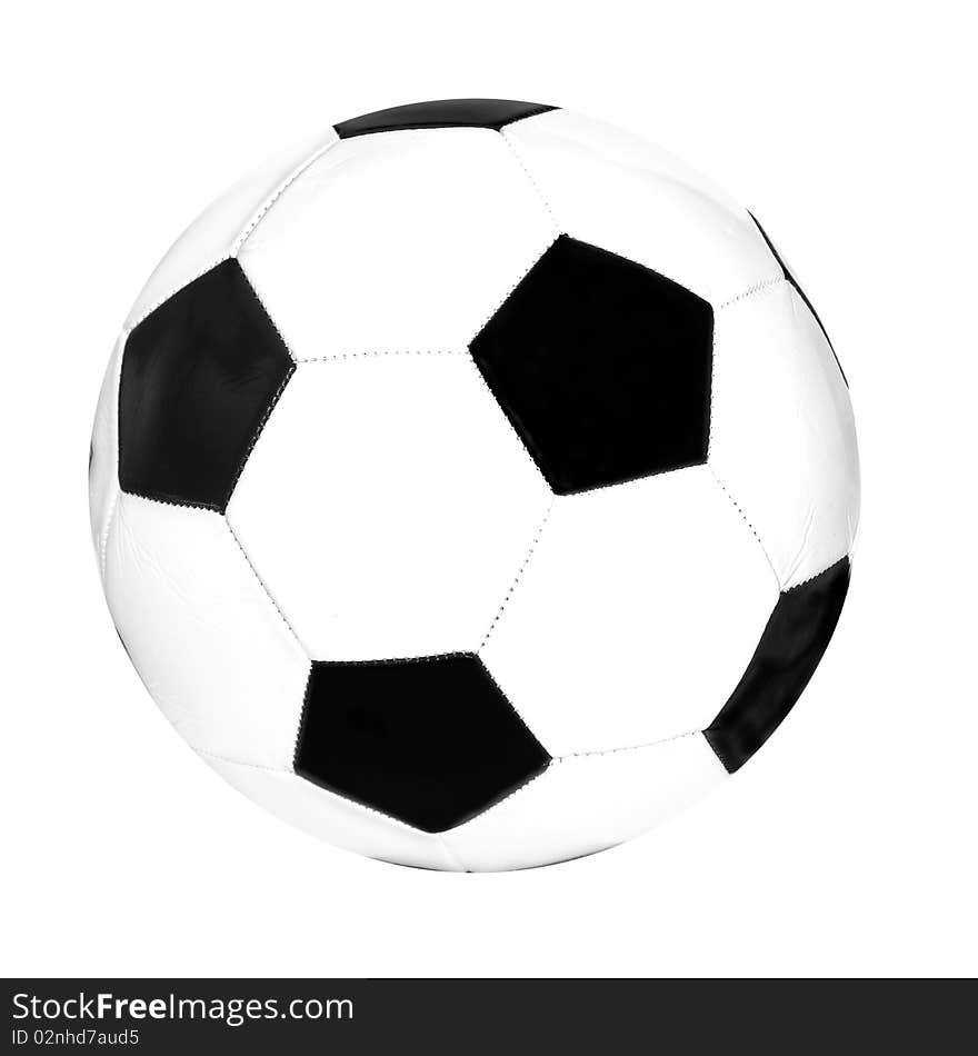 Foot ball on white background. Foot ball on white background