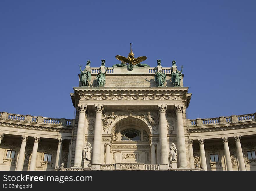 The Austrian National Library in Vienna. The Austrian National Library in Vienna