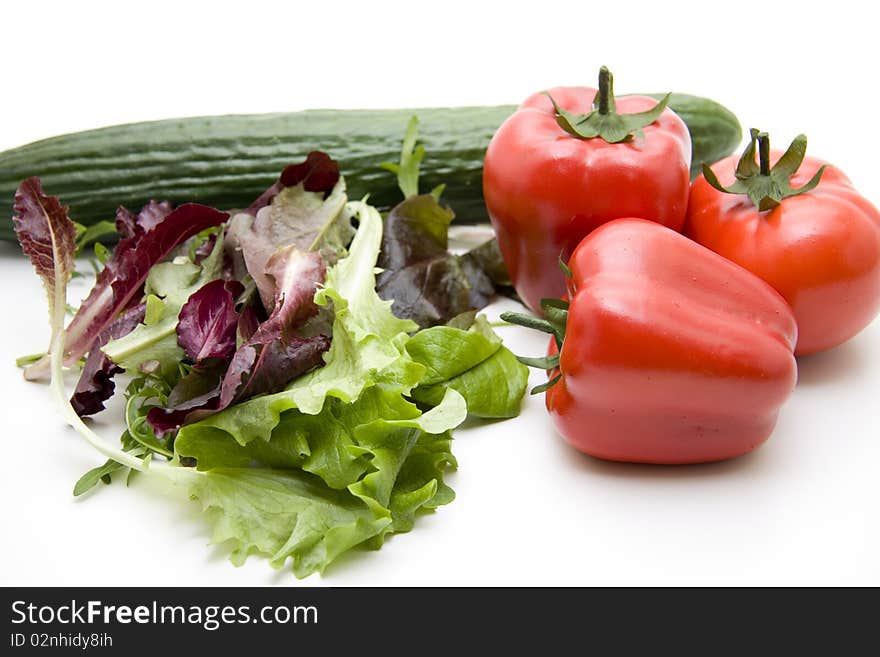 Salad with paprika