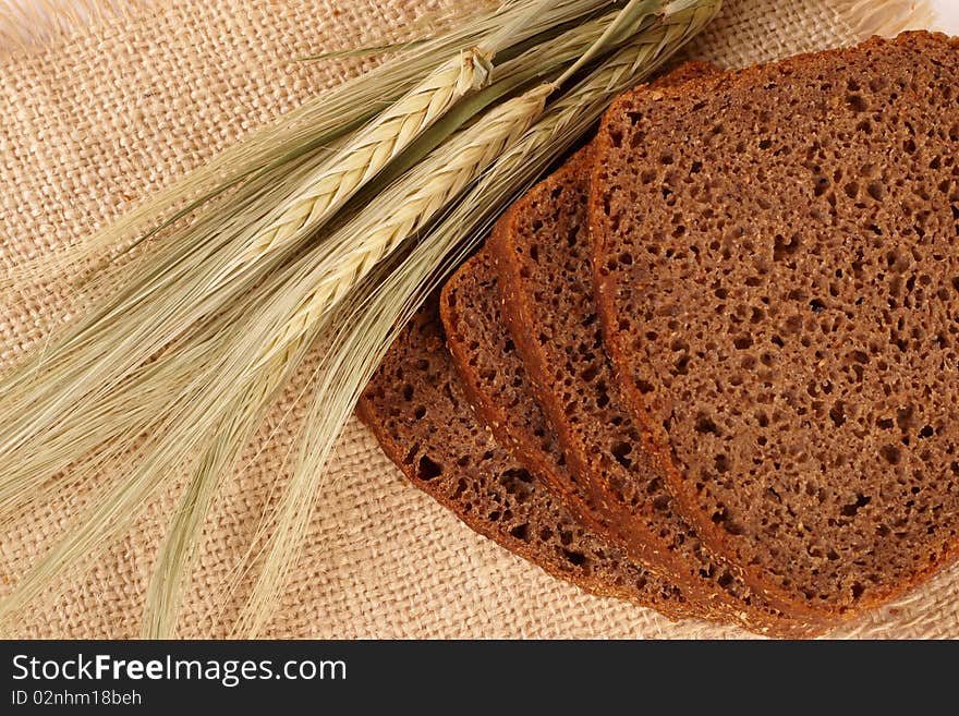 Wheat, Bread On A Bast Mat