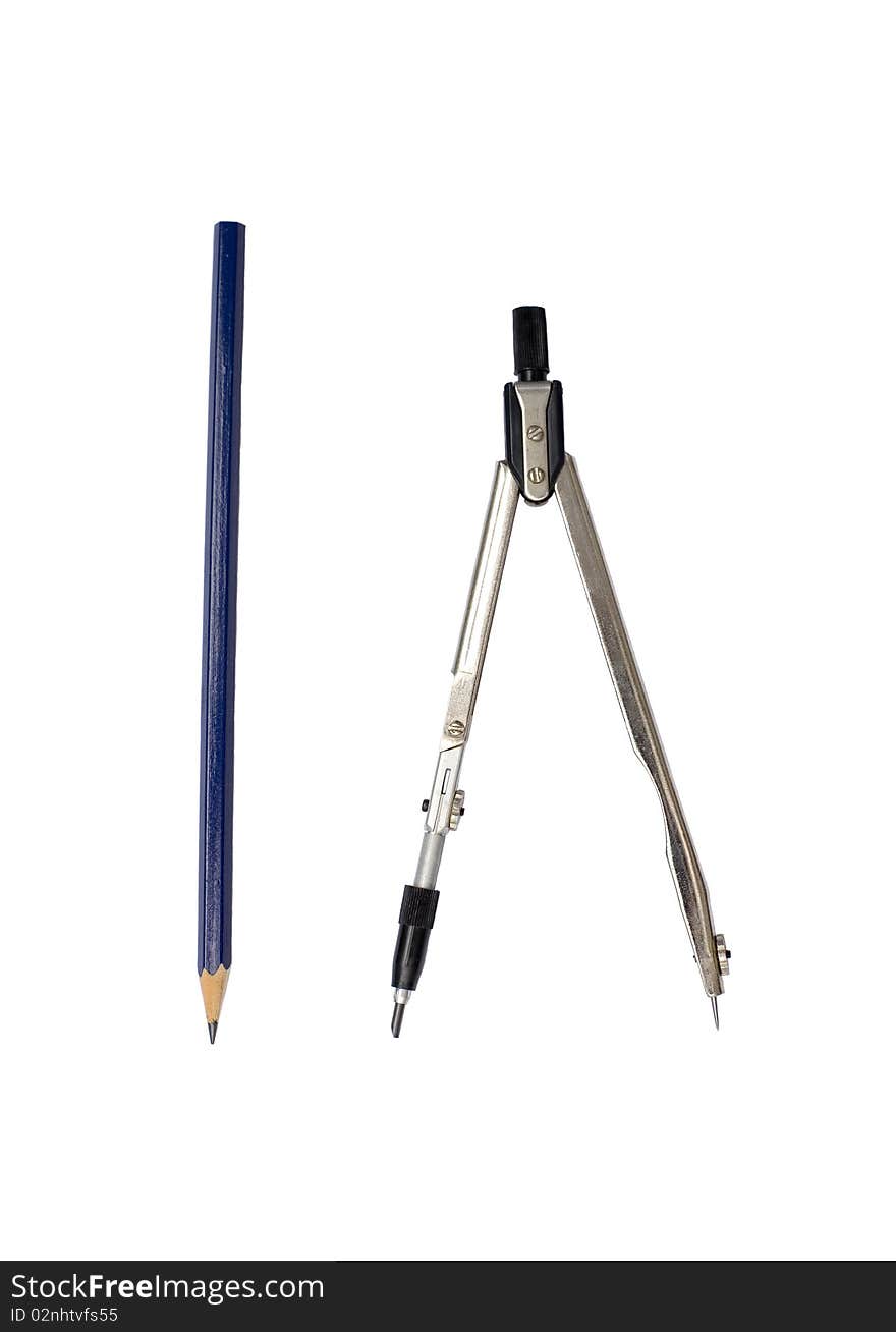 Compasses And Pencil