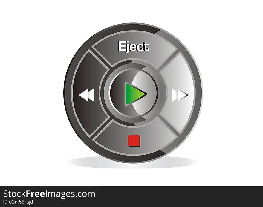 Illustration of musical control console. Illustration of musical control console.