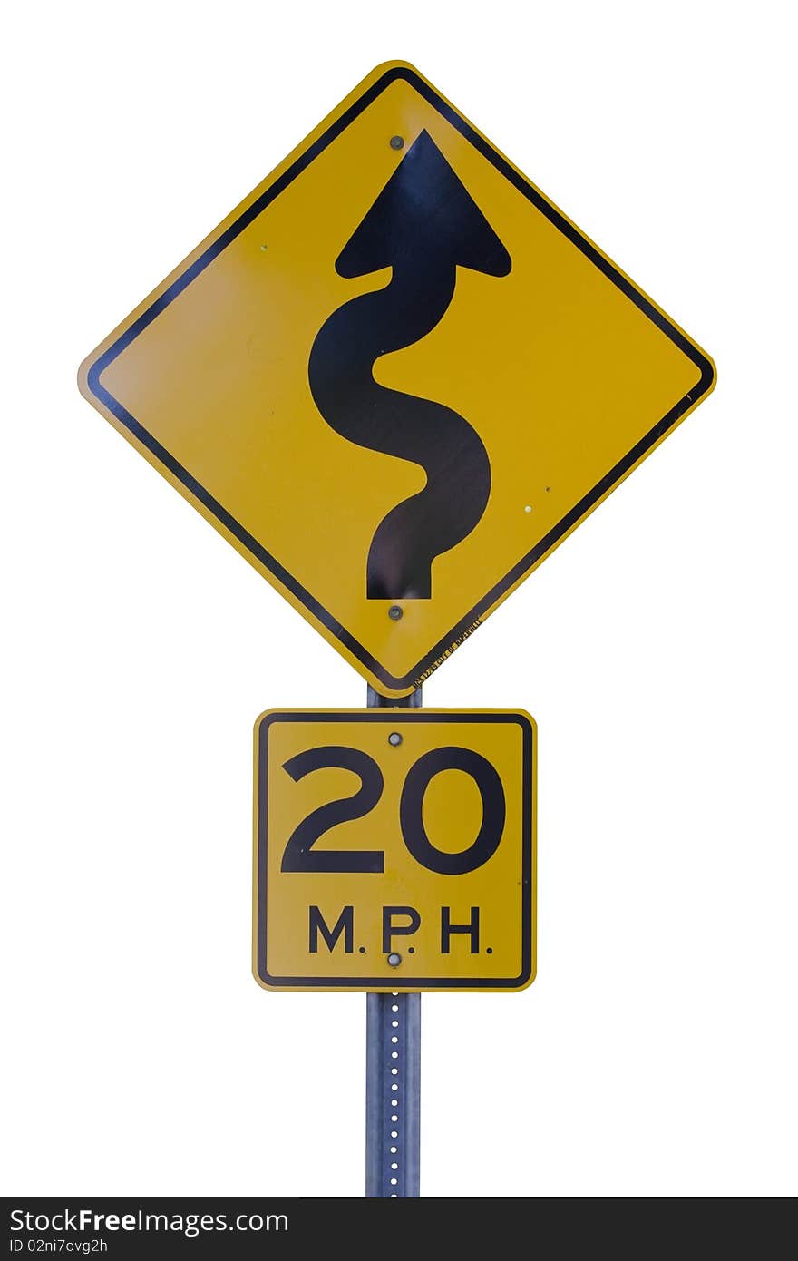 Curvy Road Sign