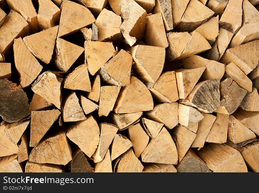 Pile Of Chopped Logs