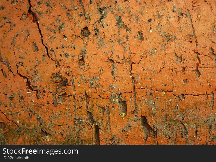 Old wethered and cracked brick background. Old wethered and cracked brick background