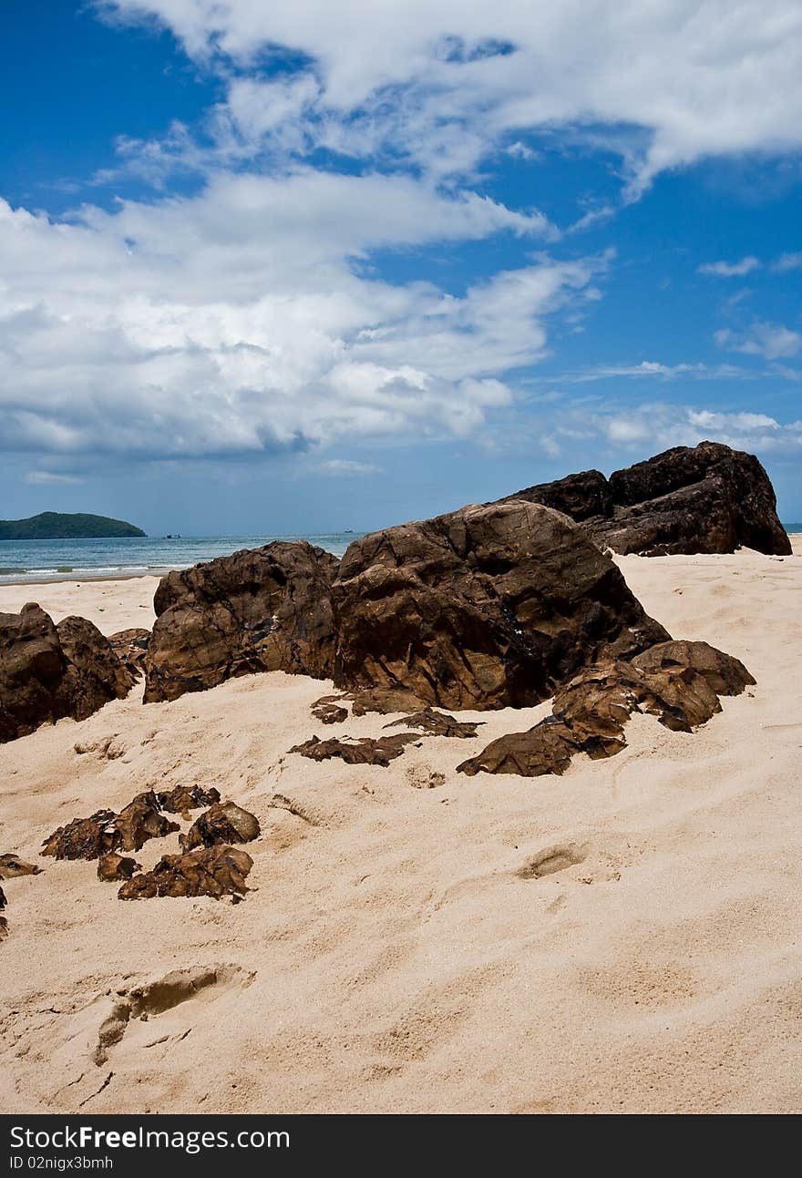 Seascape of Chumporn province Thailand.