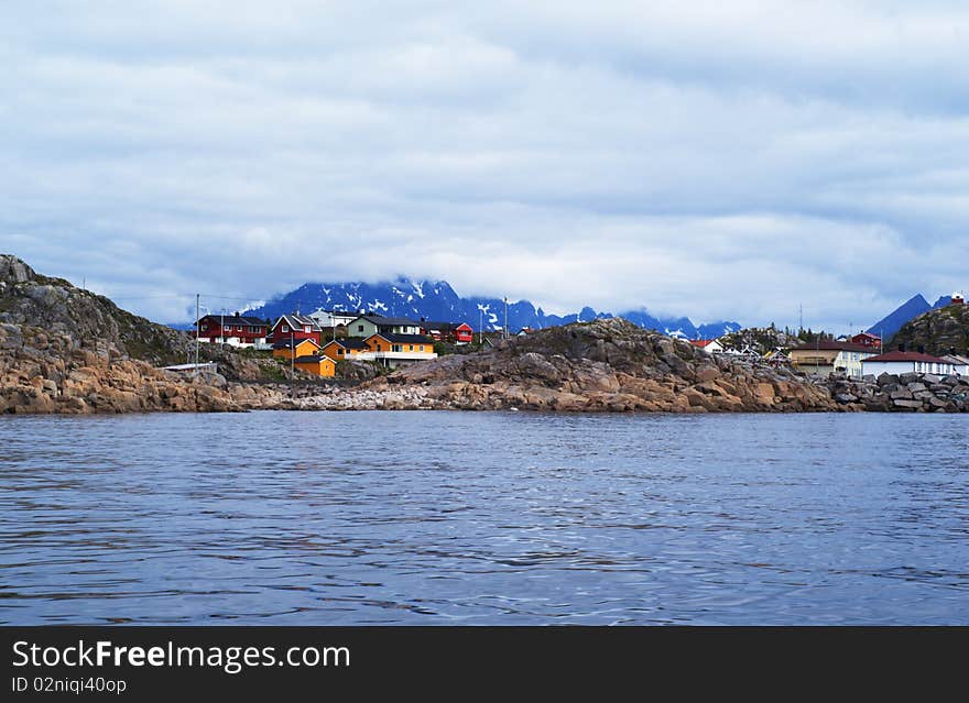 Norwegian village on Lofoten Islands