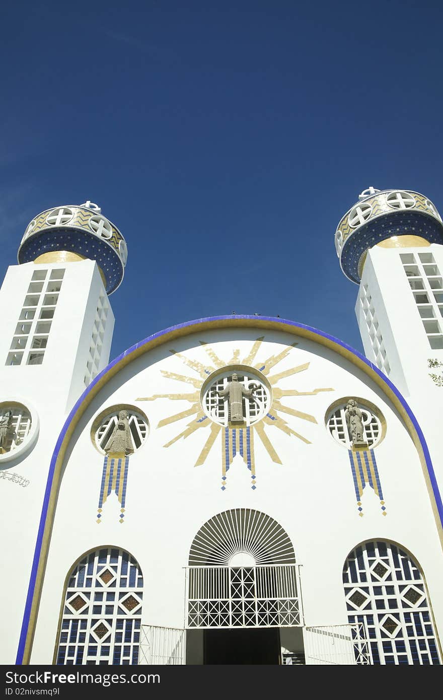 Church of Nuestra Señora de la Soledad, Acapulco, Mexico. Vertical shot. Church of Nuestra Señora de la Soledad, Acapulco, Mexico. Vertical shot.