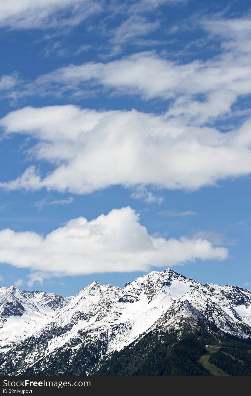 Slopes in the alps