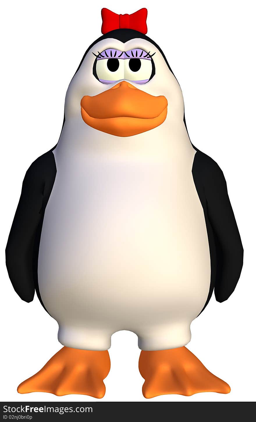 Stand up female penguin