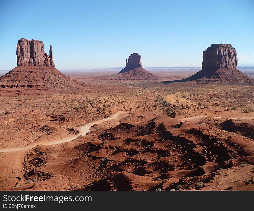 Mesas in Monument Valley, Utah