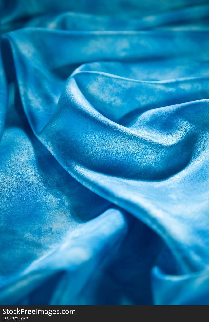 Elegant and soft blue satin