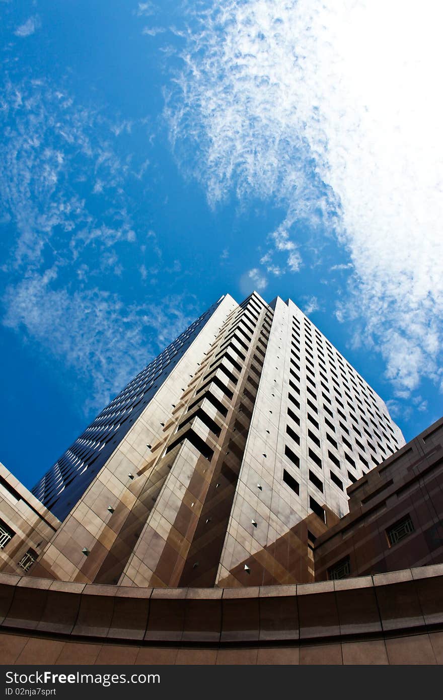 A modern building in Singapore. A modern building in Singapore