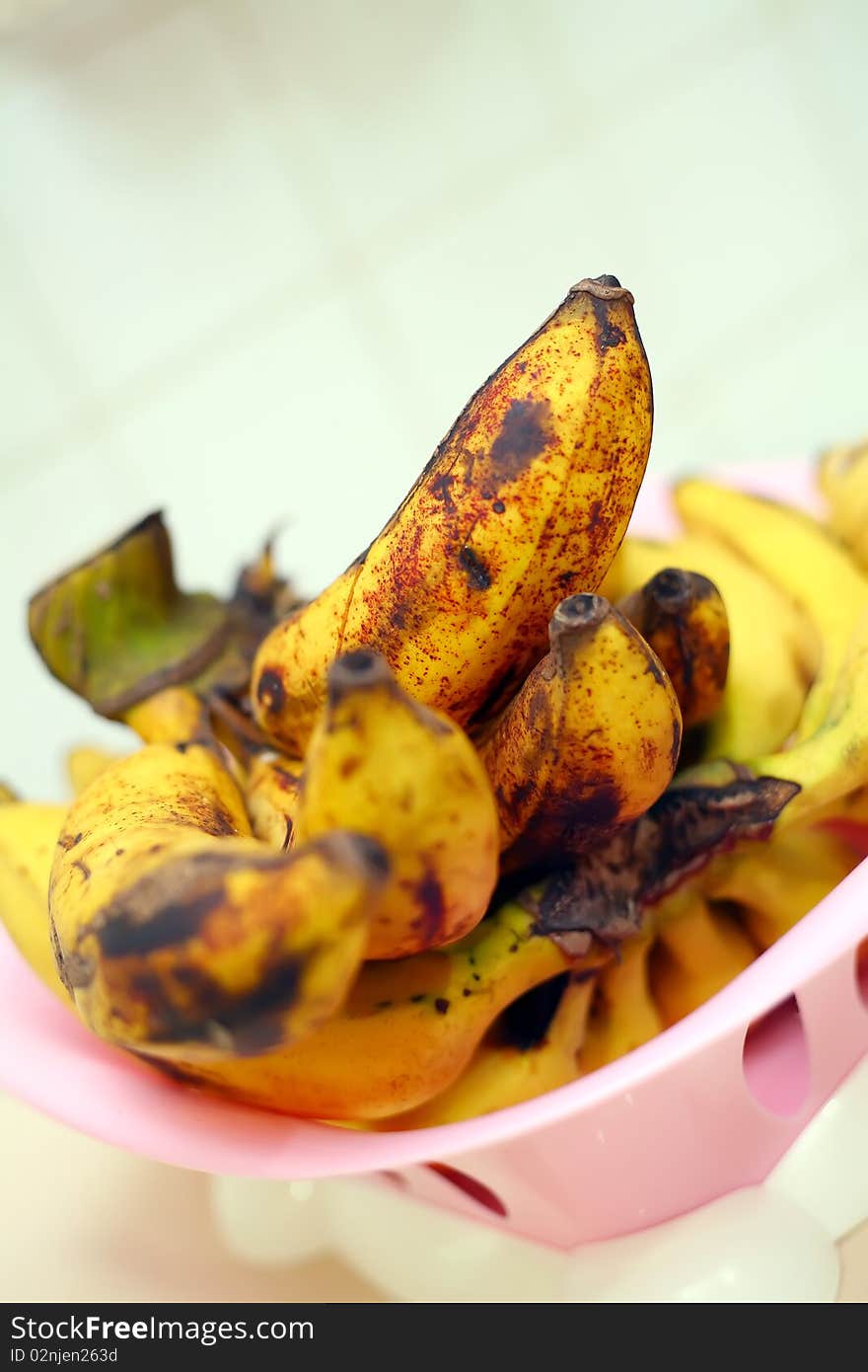 A basket full of banana from indonesia