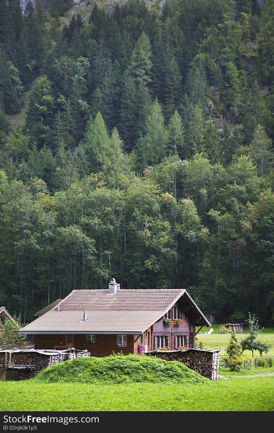 Farmhouse Chalet in the Swiss Alps