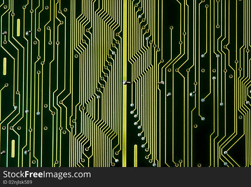 Circuit Board with dust before repairing