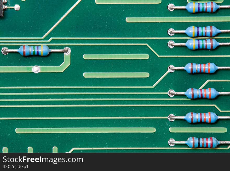 Circuit Board with dust before repairing