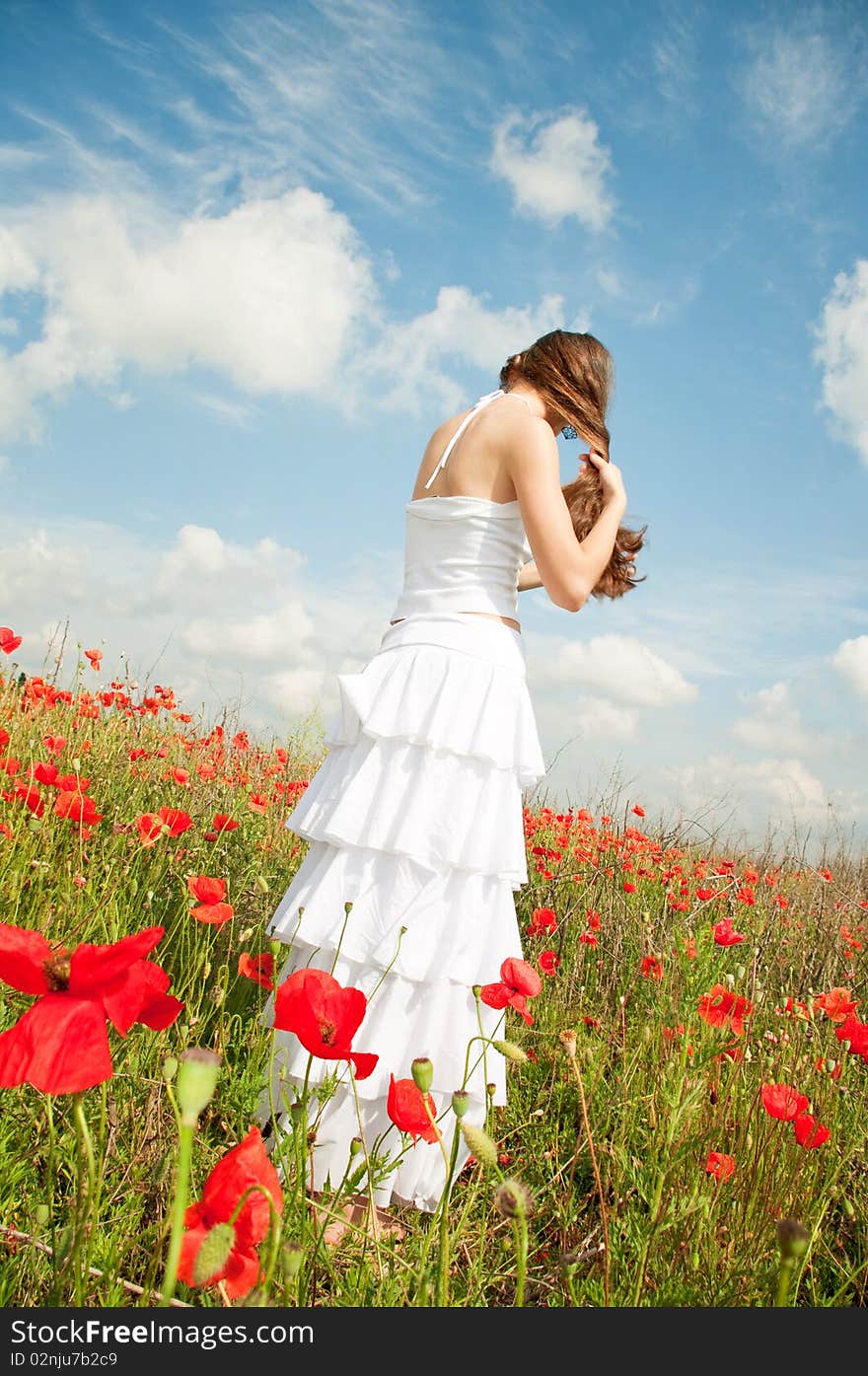 Girl In Poppies