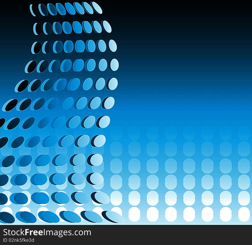 Blue modern background design form with element