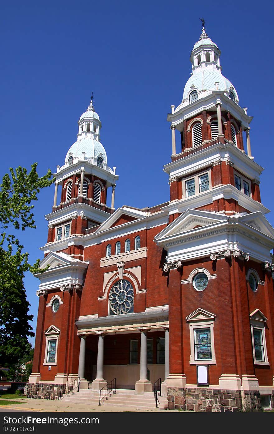 Historic church building in Ypsilanti Michigan