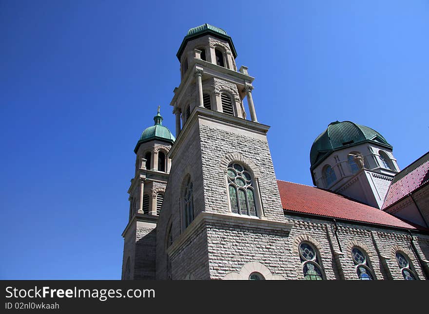 Historic church building in Grand Rapids Michigan