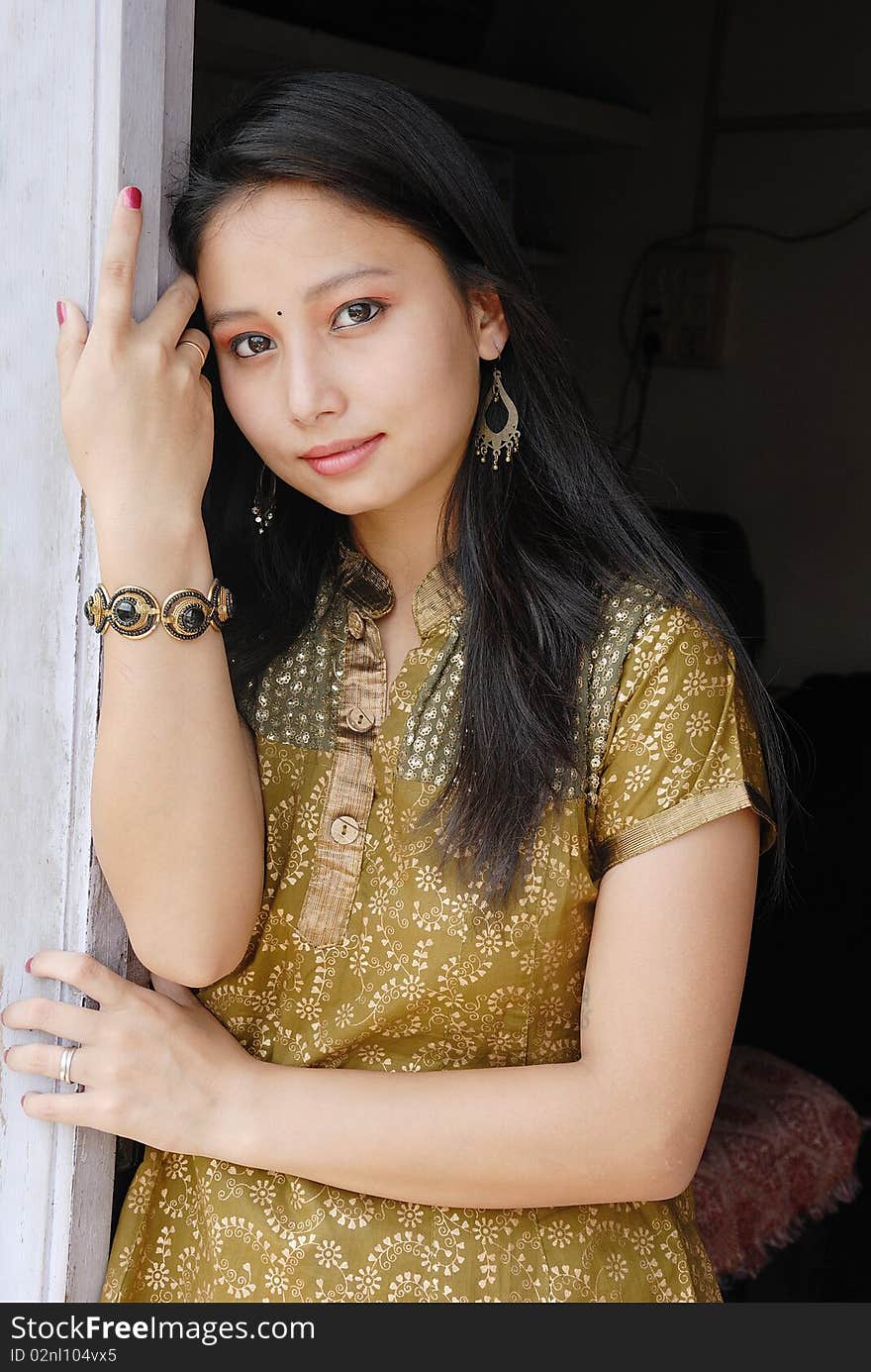 PORTRAIT OF A NORTH-EAST INDIAN WOMAN