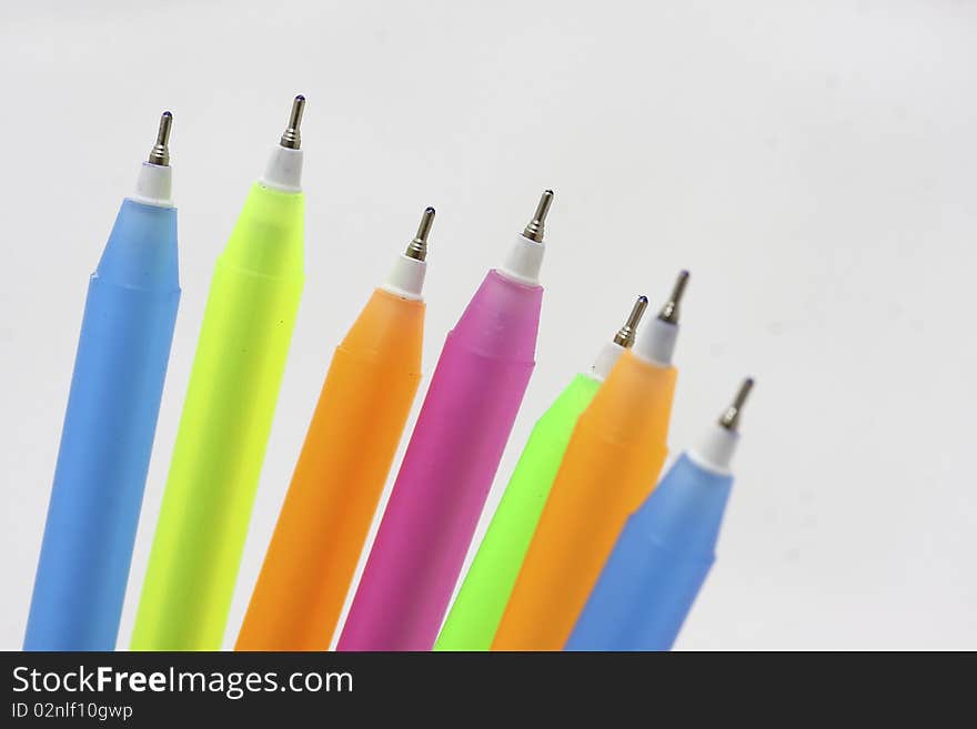 Colors pen isolated