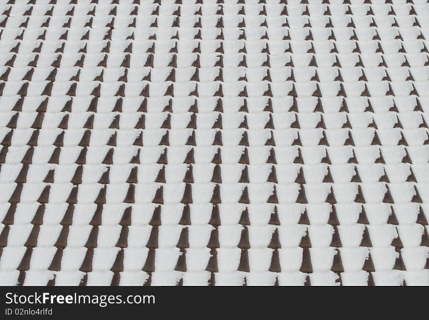 Picture of a snow-covered roof