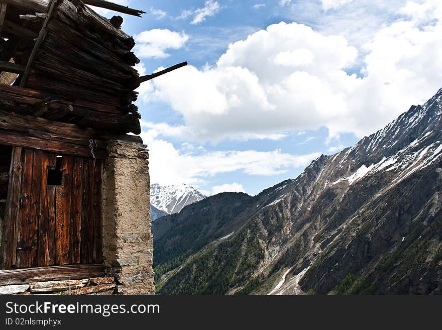 Alpine old house