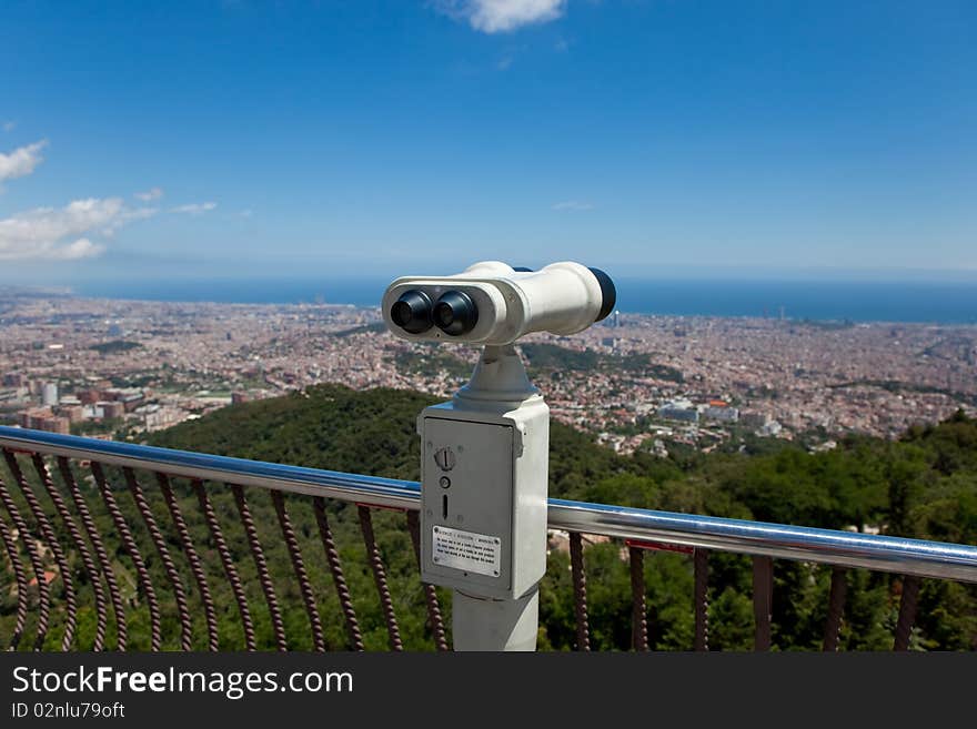 The Coin Operated Binocular back